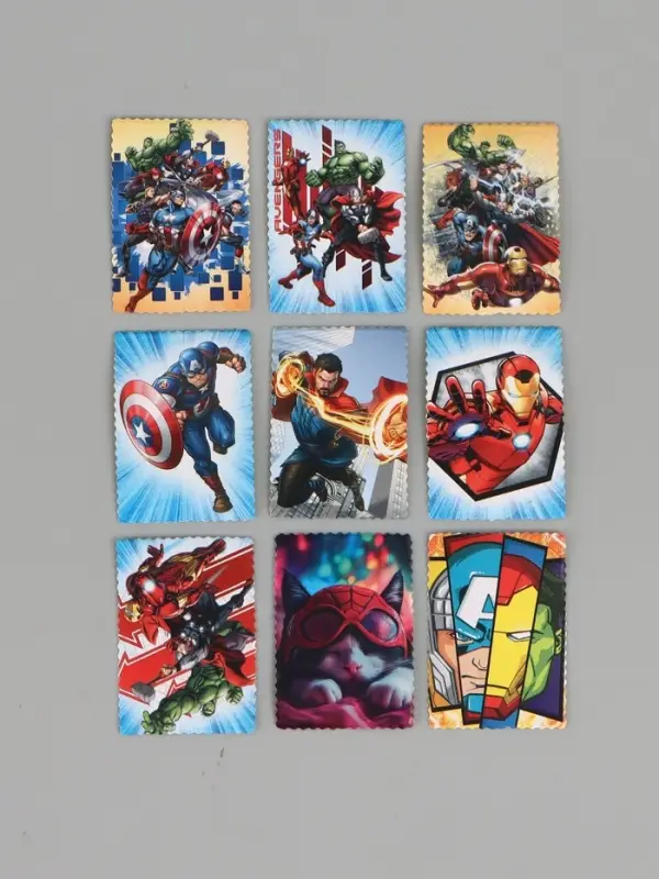 Наклейки для подарков &laquo;Супергерои&raquo;, 42 штуки в коробке, 3 &times; 4 см