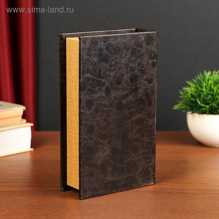 Сейф дерево книга  Сейф дерево книга "Корона" кожзам 21х13х5 см