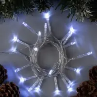 Гирлянда &laquo;Нить&raquo; 2 м, IP20, прозрачная нить, 20 LED, свечение белое, 2 режима, AAх3