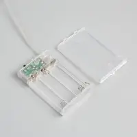 Гирлянда &laquo;Мишура&raquo; 1 м, роса, IP20, серебристая нить, 100 LED, 2 режима, от батареек АА&times;3, свечение белое