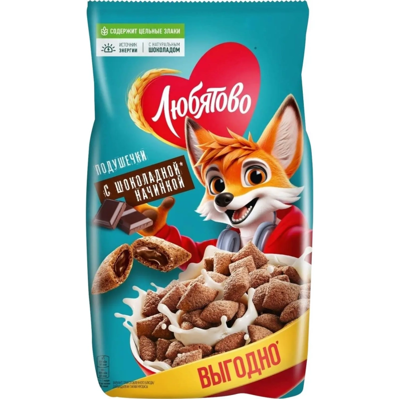 Подушечки Любятово с шок. нач., 500г