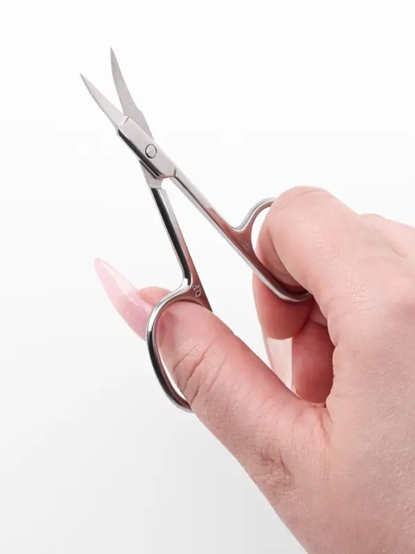 Ножницы маникюрные &laquo;Премиум&raquo;, для кутикулы, загнутые, узкие, 9.3 см, на блистере