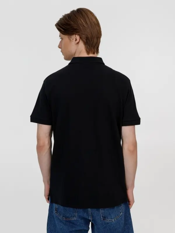 Рубашка поло унисекс Pacific, черная, размер S