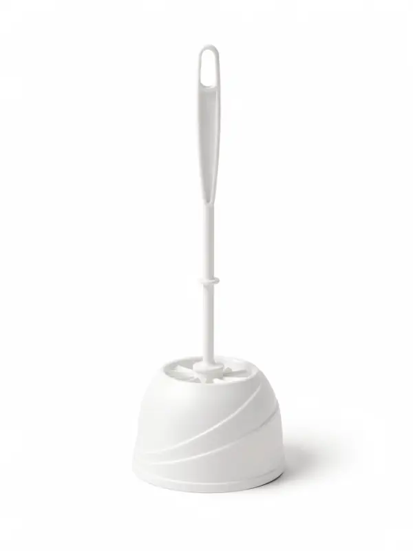 Ёршик для унитаза Aqua, 13&times;13&times;36 см, с подставкой, белый