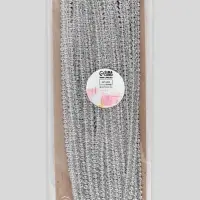 Тесьма декоративная &laquo;Шанель&raquo;, 8 мм, 10&plusmn;1 м, цвет серебряный