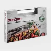 Форма для выпечки Paşabah&ccedil;e Borcam, 3.8 л, гриль, прямоугольная, жаропрочное стекло, прозрачная