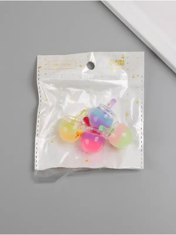 Подвеска для творчества акрил Подвеска для творчества акрил "Бочонок с мёдом" светится в темноте МИКС 3,2х2,2х2,2 см