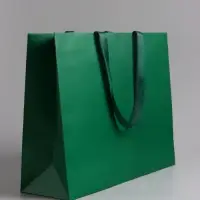 Пакет подарочный ламинированный горизонтальный &laquo;Изумрудный&raquo;, 40&times;32&times;13 см