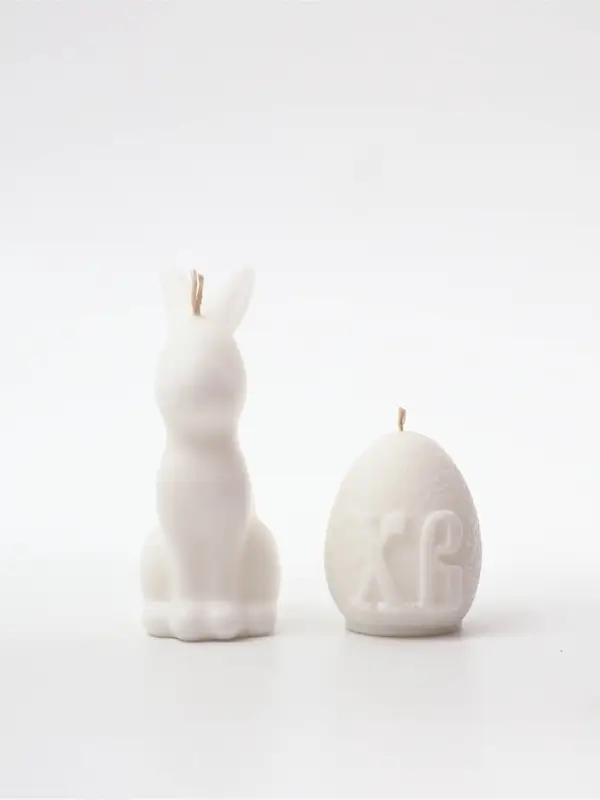 Свечи пасхальные "Заяц и яйцо", набор 2 шт.