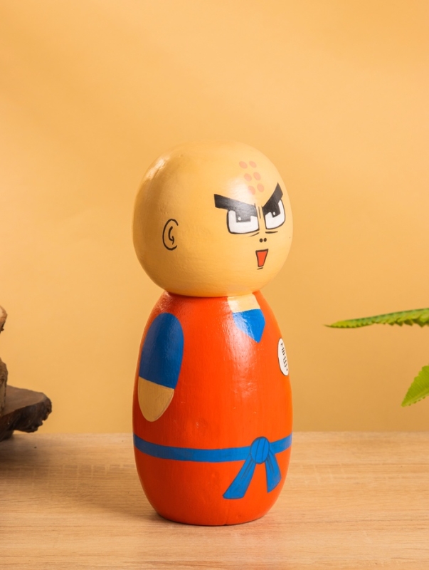 Деревянная кукла кокеши Деревянная кукла кокеши "Курилин" 9х9х21 см