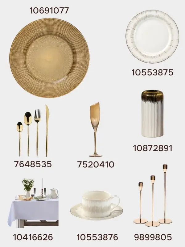 Тарелка глубокая WY Golden rays, 290 мл, d=22 см, фарфор, белая