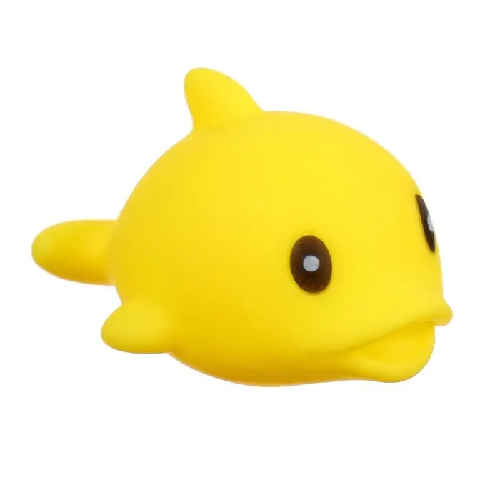 Набор резиновых игрушек для ванны Крошка Я &laquo;Поймай дельфина&raquo;, с пищалкой, сачок в комплекте, 6 шт.