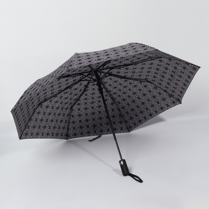 Зонт полуавтоматический «Узоры», эпонж, 3 сложения, 8 спиц, R = 49/55 см, D = 110 см, цвет МИКС Зонт полуавтоматический «Узоры», эпонж, 3 сложения, 8 спиц, R = 49/55 см, D = 110 см, цвет МИКС