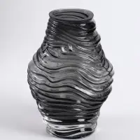 Ваза для цветов &laquo;Модесто&raquo;, 19&times;12 см, стекло, чёрная