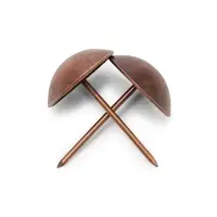 Гвозди ТУНДРА, декоративные, обивочные, 25&times;39 мм, медь, 100 шт.