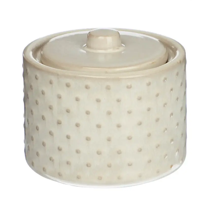 VETTA Емкость для ватных дисков и палочек "Point", керамика