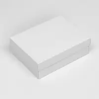 Коробка подарочная складная, упаковка, крышка - дно, белая, 16.5×12.5×5.2 см