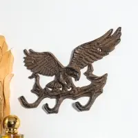 Крючки настенные &laquo;Орёл на ветке&raquo;, ключница декоративная, чугун, 17&times;12.5&times;2 см