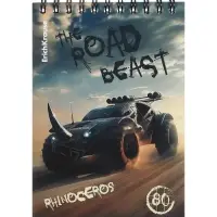 Блокнот А6 ErichKrause Road Beast, 80 листов в клетку, МИКС