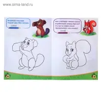 Раскраска детская &laquo;Лесные животные&raquo;, 12 стр.