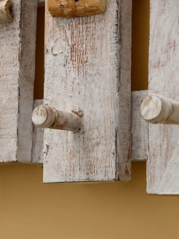 Вешалка &laquo;Скворечник с воробьями&raquo;, 35&times;6.5&times;33.5 см, дерево албезия