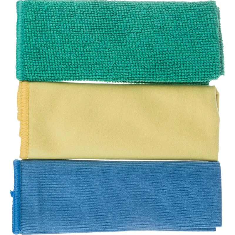 Салфетки хозяйственные Luscan из микрофибры 30х30см д/мебели, стекол 3шт/уп