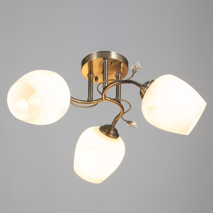 Люстра Люстра "Белинда" 3х40вт Е27 Бронза 49х19х23см