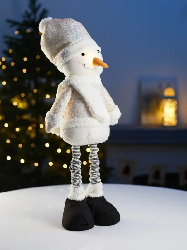 Фигура текстиль «Снеговик» 55-84 см, телеск-е ножки, 1LED, LR1130х3 (в компл.), Т/БЕЛЫЙ Фигура текстиль «Снеговик» 55-84 см, телеск-е ножки, 1LED, LR1130х3 (в компл.), Т/БЕЛЫЙ