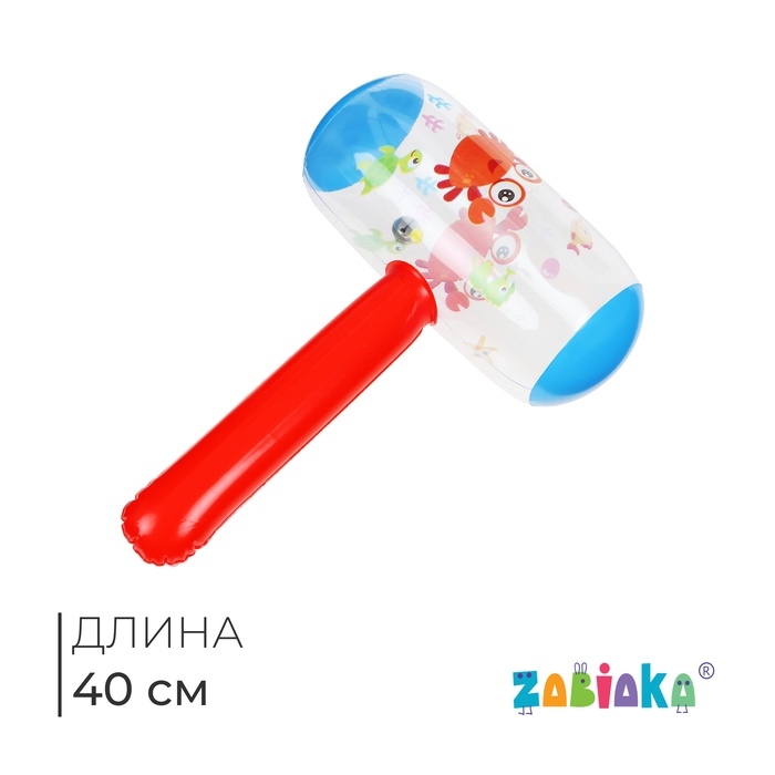 Игрушка надувная «Молоток», со звуком, 40 см, цвета МИКС Игрушка надувная «Молоток», со звуком, 40 см, цвета МИКС