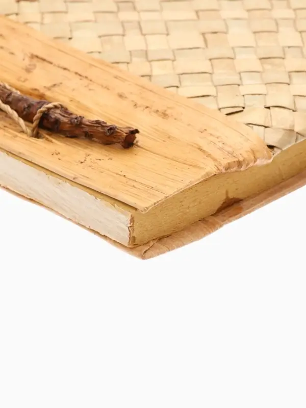 Записная книжка плетёная, 48 листов, 17&times;22&times;2 см, бежевая