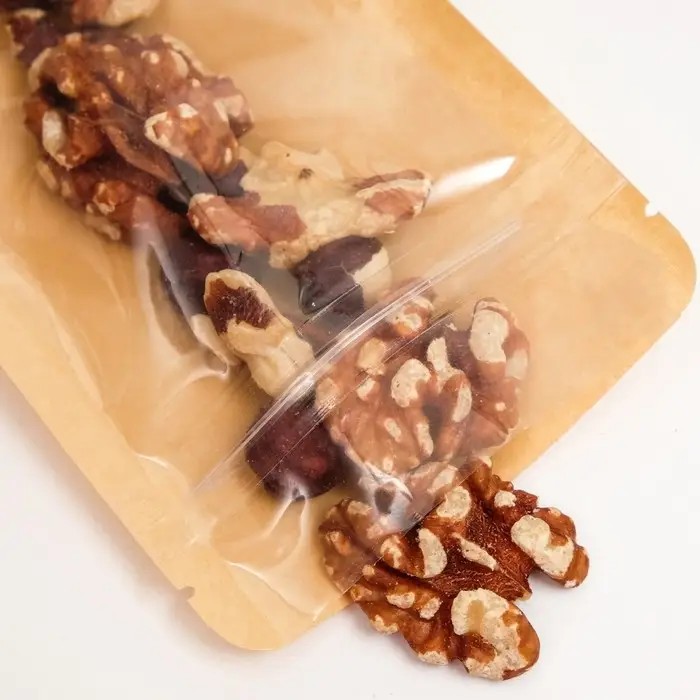 Пакет Zip - lock Крафт с прозрачной стенкой 9×12 + 2 см Пакет Zip - lock Крафт с прозрачной стенкой 9×12 + 2 см