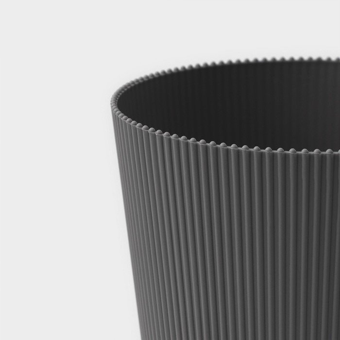 Горшок для цветов с поддоном, 15,5×16,5 см, цвет серый Горшок для цветов с поддоном, 15,5×16,5 см, цвет серый