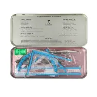 Набор чертежный Calligrata, 9 предметов, в металлическом пенале