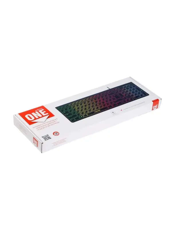 Клавиатура Smartbuy ONE 250, проводная, мембранная, 104 клавиши, USB, с подсветкой,чёрная Клавиатура Smartbuy ONE 250, проводная, мембранная, 104 клавиши, USB, с подсветкой,чёрная