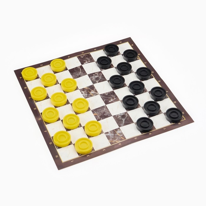 Шашки, настольная игра  Шашки, настольная игра "Гигантские", 24 шт, поле 48 х 48 см, шашка 5.5 х 1.5 см