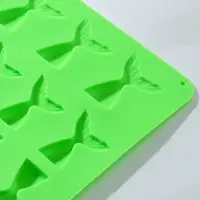 Форма для шоколада Доляна &laquo;Хвост&raquo;, силикон, 25&times;22.5&times;0.4 см, 18 ячеек (5.3&times;4 см), МИКС