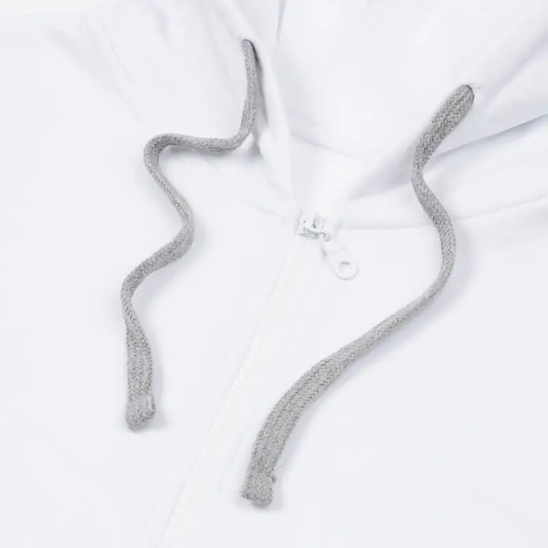 Толстовка на молнии с капюшоном Unit Siverga белая, размер XS Толстовка на молнии с капюшоном Unit Siverga белая, размер XS