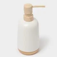 Аксессуары для ванной &laquo;Эко&raquo;, 4 предмета, мыльница, дозатор для мыла, 2 стакана, белые