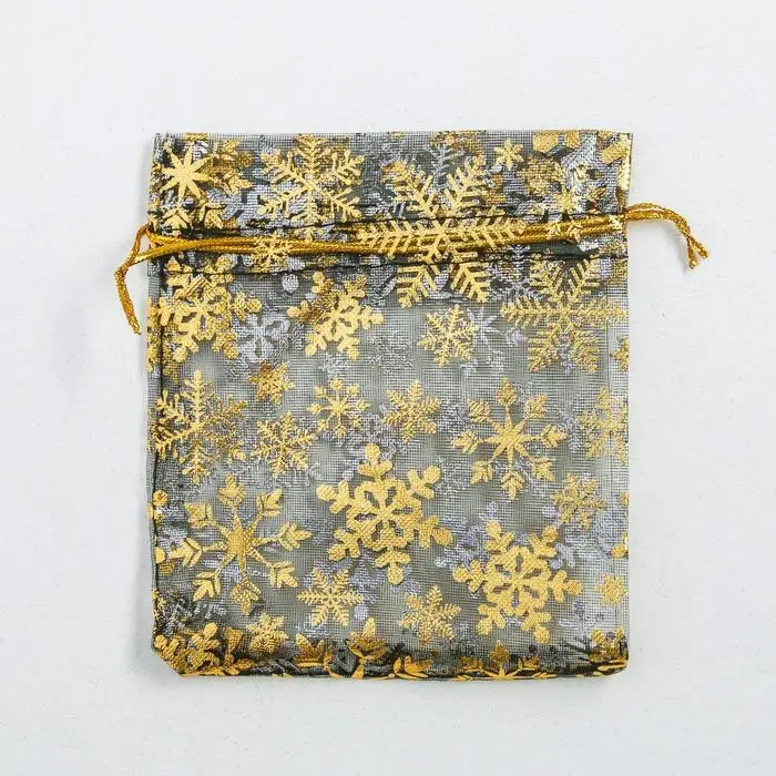 Мешочек подарочный органза «С Новым годом!», 10 х 12 см +/- 1.5 см Мешочек подарочный органза «С Новым годом!», 10 х 12 см +/- 1.5 см