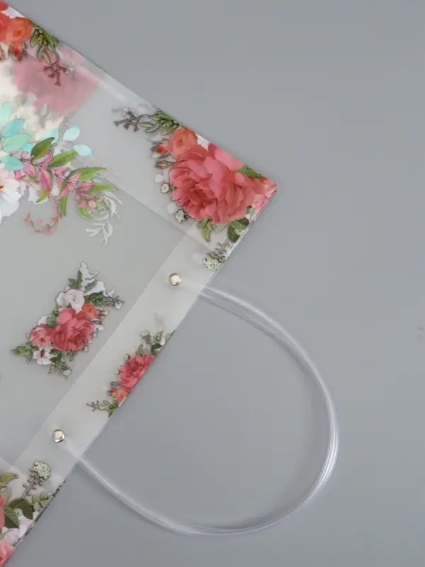 Пакет подарочный прозрачный , "Нежность" 30 х 26 х 12