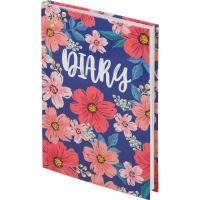 Ежедневник недатированный 7БЦ,пленка глянц,А5,128л Attache, Цветы