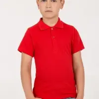Рубашка поло детская Virma Kids, красная, 6 лет