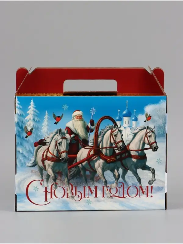 Коробка подарочная, самосборная &laquo;Сказочная тройка&raquo;, 33.7&times;25.7&times;7.9 см