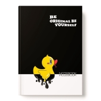 Записная книжка А6+, 80л Уточка, тв обл, глянц лам