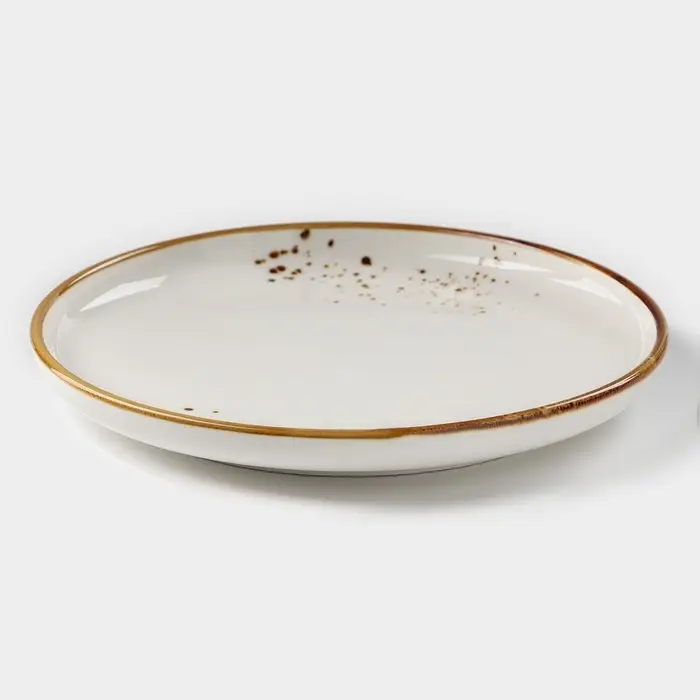 Тарелка пирожковая Magistro &laquo;Церера&raquo;, d=18 см, фарфор, белая