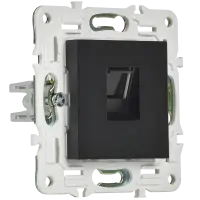 SKANDY Розетка компьютерная RJ45 кат.5E SK-K01Bl черный IEK