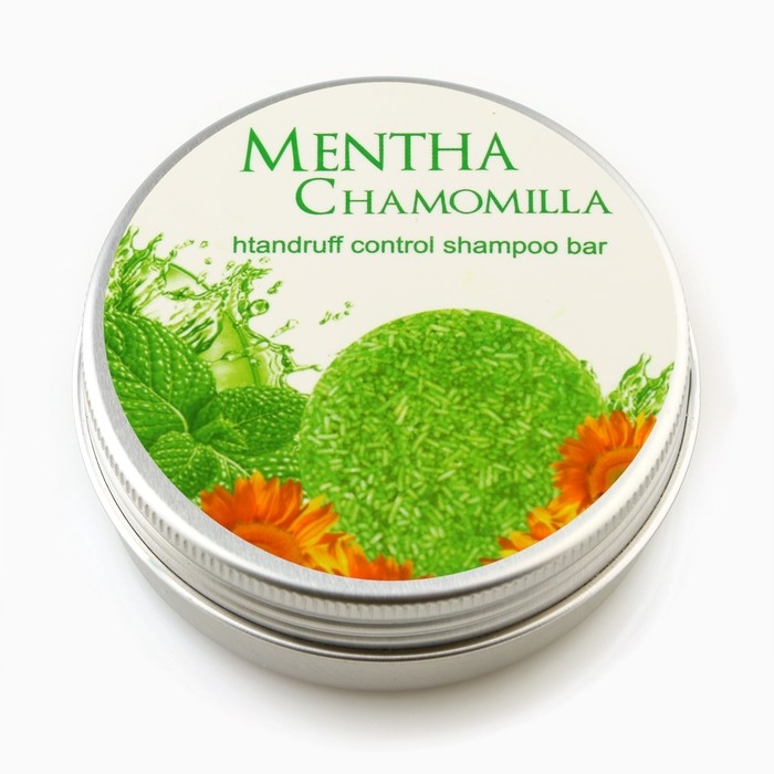 Твёрдый шампунь, с эфирным маслом «Мята и ромашка», 60 г