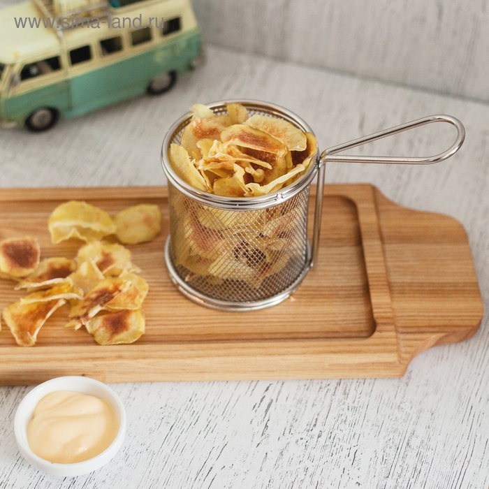 Корзинка для картофеля фри Доляна «Честер», d=10 см, h=10 см Корзинка для картофеля фри Доляна «Честер», d=10 см, h=10 см