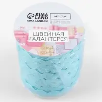 Тесьма отделочная &laquo;Вьюнчик&raquo;, 5 мм, 27&plusmn;1 м, голубая №187