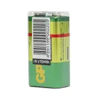 Батарейка солевая GP Greencell Extra Heavy Duty, 6F22-1S, 9 В, крона, спайка, 1 шт.